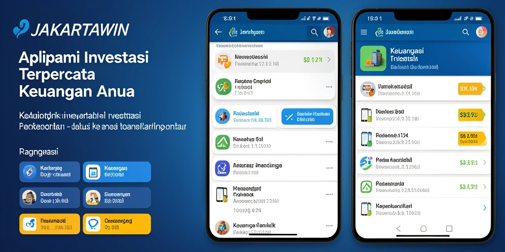 Tampilan antarmuka JAKARTAWIN yang memudahkan navigasi investasi.