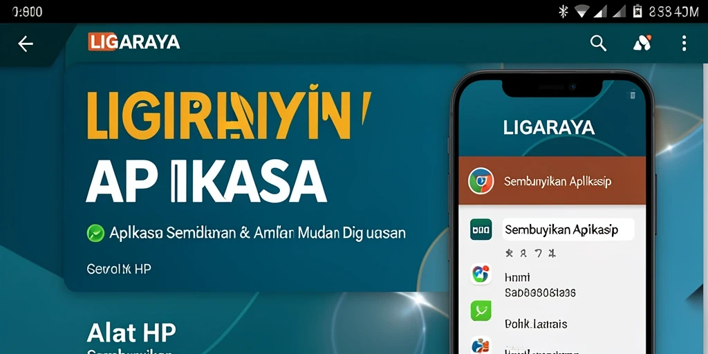 Antarmuka LIGARAYA yang user-friendly untuk menyembunyikan aplikasi.