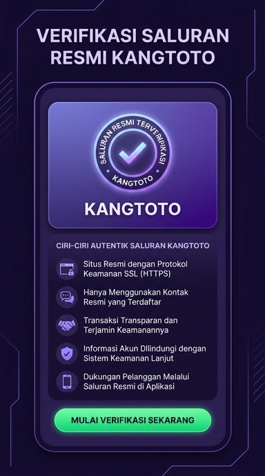 Tampilan kanal resmi kangtoto
